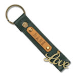 Personalized Keychain – Dark Green