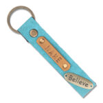 Personalized Keychain – Light Blue