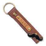Personalized Keychain – Light Brown