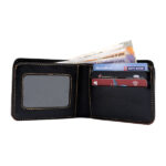Personalized Leather Men’s Wallet – Black - Image 2
