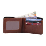 Personalized Leather Men’s Wallet – Light brown - Image 2