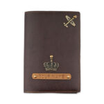 Personalized Passport Cover – Dark Brown